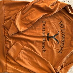 Dutton Ranch Women's Rust Hoodie Sweatshirt